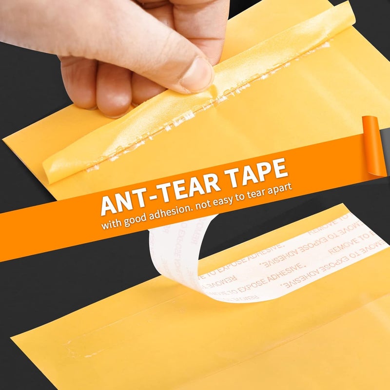Dasen Kraft Bubble Mailers 8.5x11 Inch 50 Pcs,Small Self-Sealing Mail Shipping Bags,Yellow Padded Envelopes #2 - Image 4